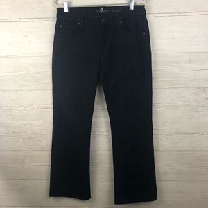 7FAM Black Bootcut Jeans Size 33 x 30